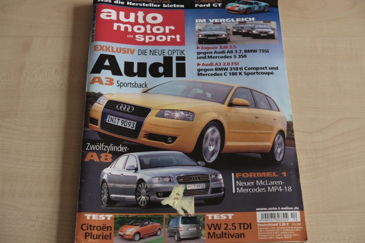 Deckblatt Auto Motor und Sport (12/2003)